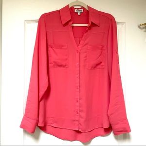 Express Portofino Button Down Blouse